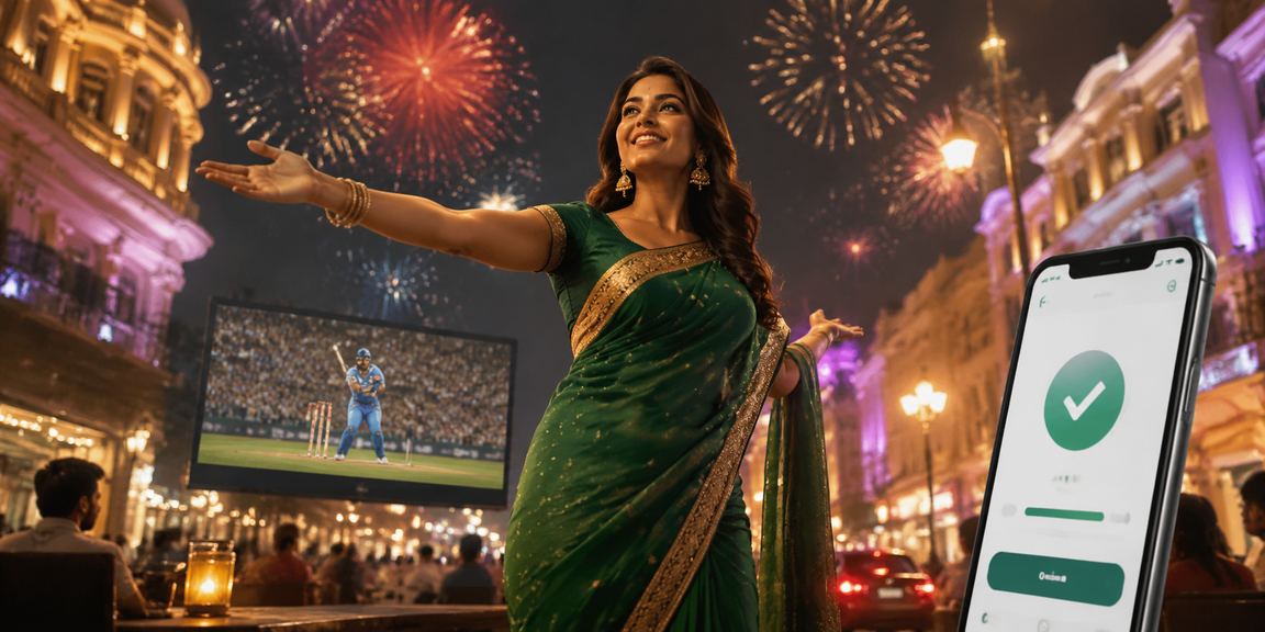 Professional online betting transaction in Delhi urban setting