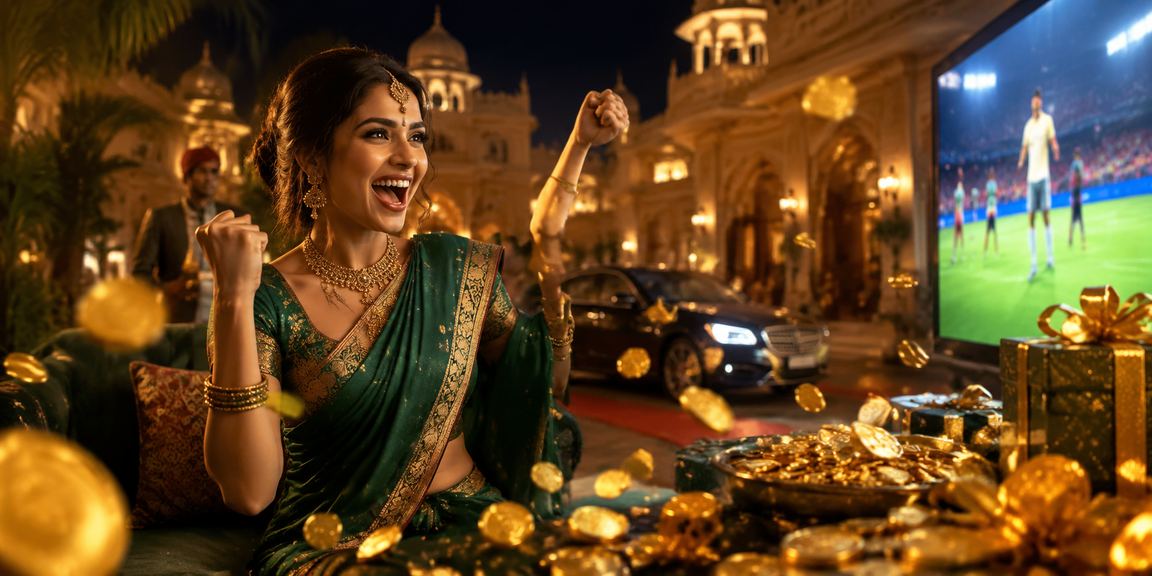 Indian player enjoying casino and sports betting on mobile